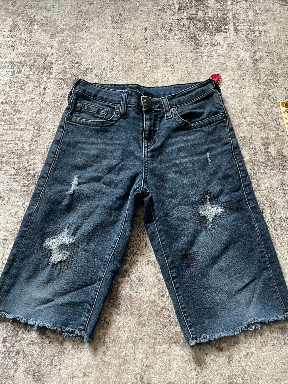 Youth size 16 True Religion Distressed Denim Shorts